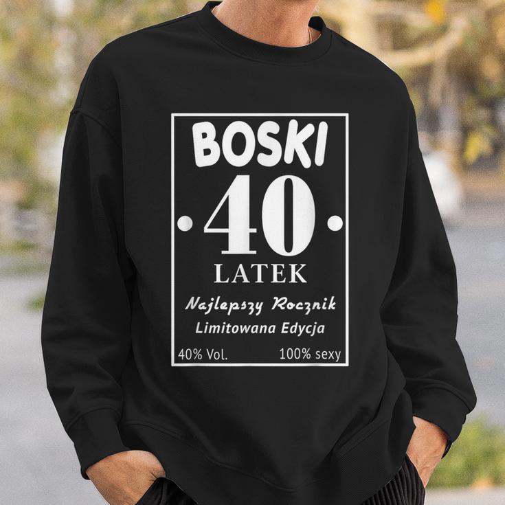 Boski 40 Latek Polska Koszulka Urodzinowa 40 Urodziny 40 Lat Sweatshirt Geschenke für Ihn