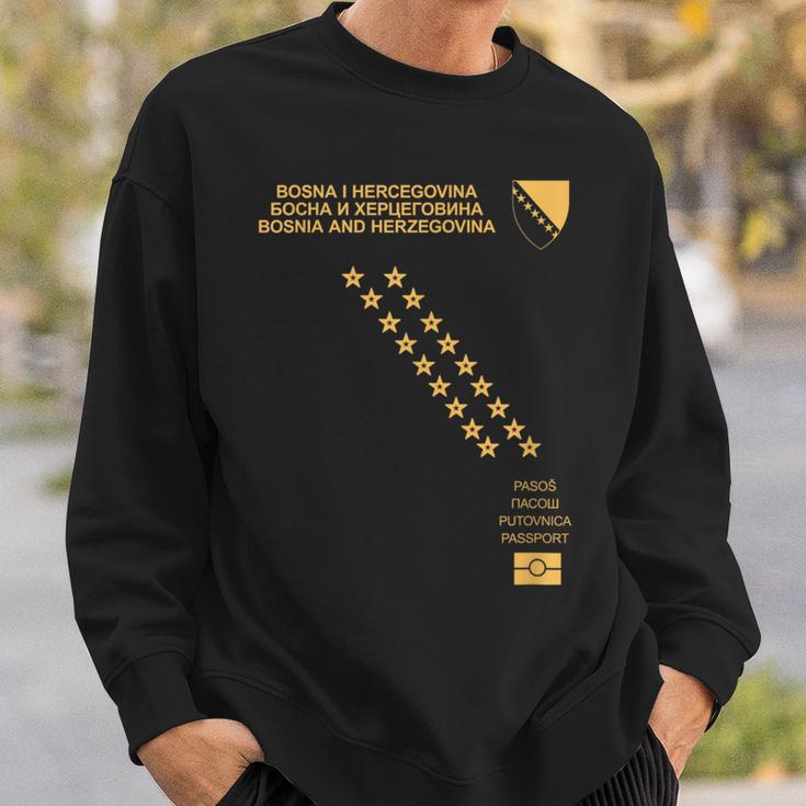 Bosnia Ljiljan Sfrj Bosna Flag Crest Sweatshirt Geschenke für Ihn