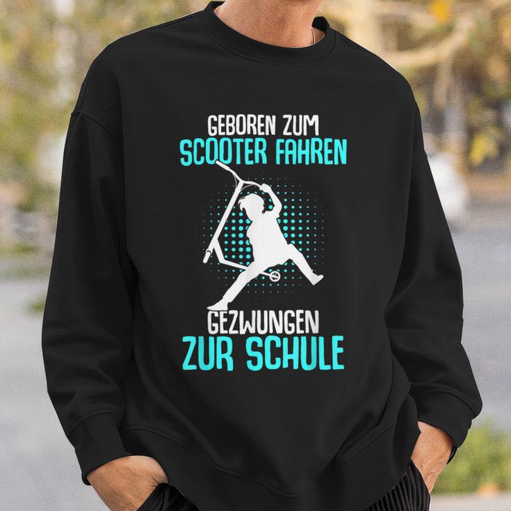 Boys & Children's With 'Geboren Zum Scooter Fahren' Motif Sweatshirt Geschenke für Ihn