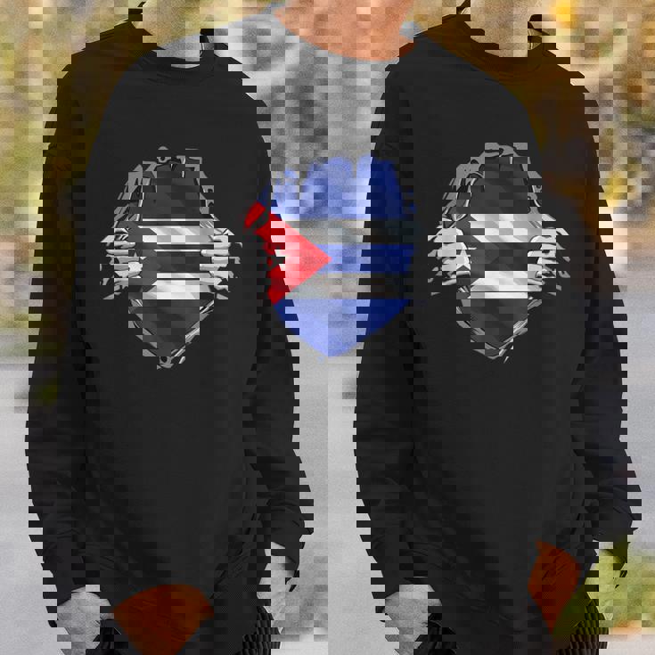 Camicia Cuba Super Bandiera Cubana Orgoglio Ispanico Radici Cubani Felpa Regalos para él