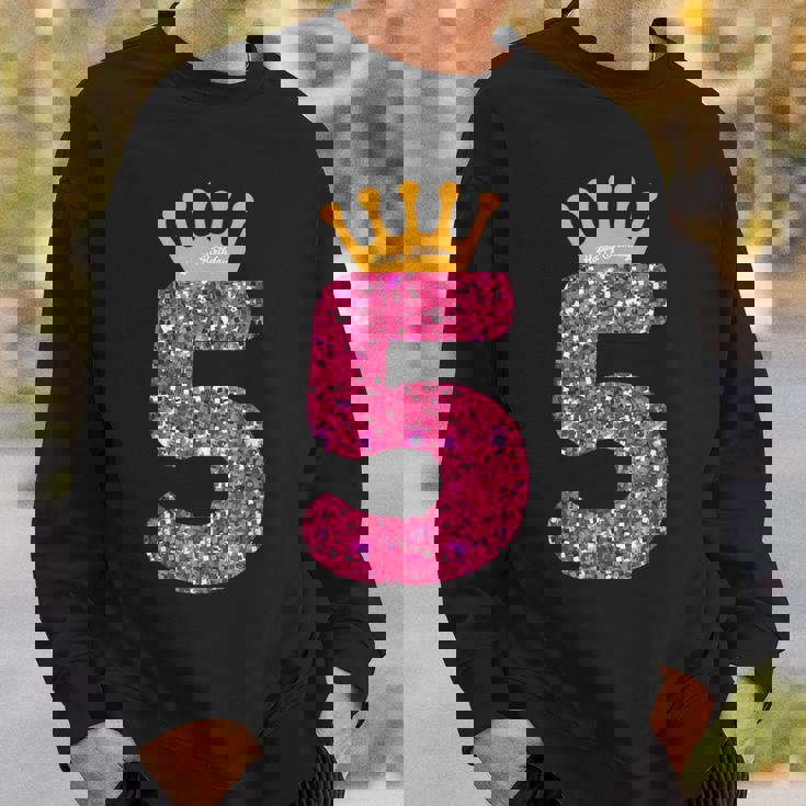 Camicia Di Buon Compleanno 5° Partito 5 Anni Bday Felpa Regalos para él