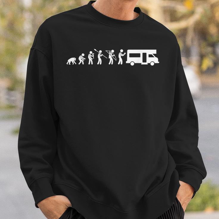 Camper Evolution Caravan Camper Motorhome Womo Sweatshirt Geschenke für Ihn