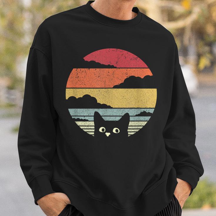 Cat Intage Cat Retro Cat Sweatshirt Geschenke für Ihn