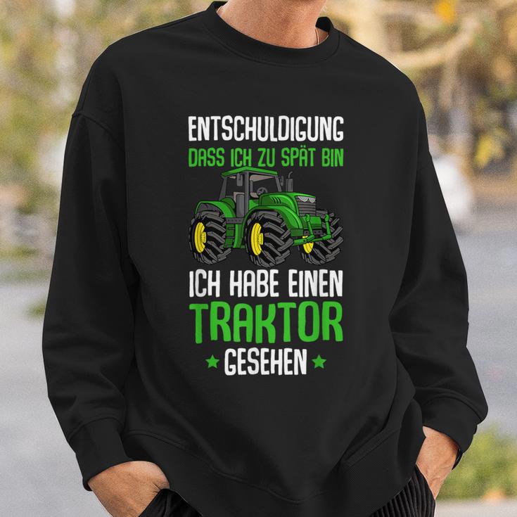 Children's Entschuldigung Das Ich Zu Late Tractor Sweatshirt Geschenke für Ihn