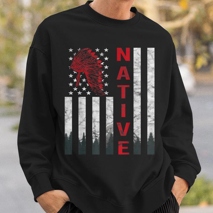 Chippewa Indigenous Tribal Leader Native American Sweatshirt - Monsterry