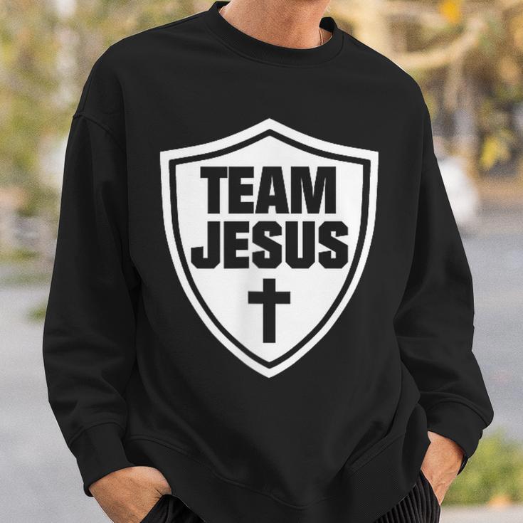 Christliches Team Jesus Mit Kreuz Sweatshirt Geschenke für Ihn