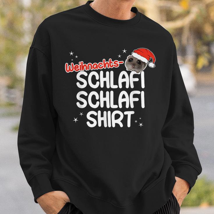 Christmas Sleep Sad Hamster Schlafi Schlafi Sweatshirt Geschenke für Ihn