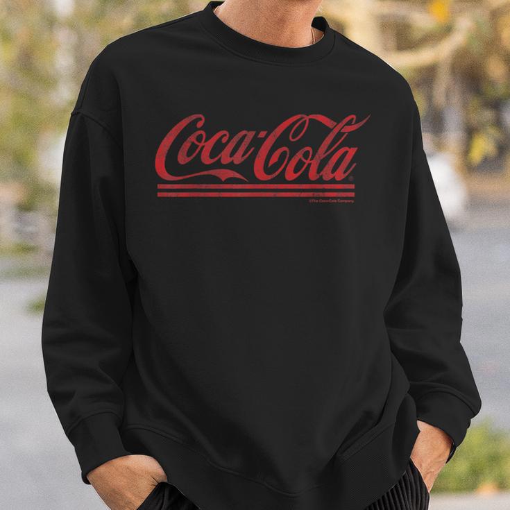 Coca-Cola Distressed Cursive Logo Sweatshirt Geschenke für Ihn