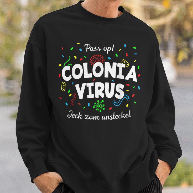 Coloniairus Carnival Outfit Cologne Kölsch Jeck Flu Sweatshirt Geschenke für Ihn