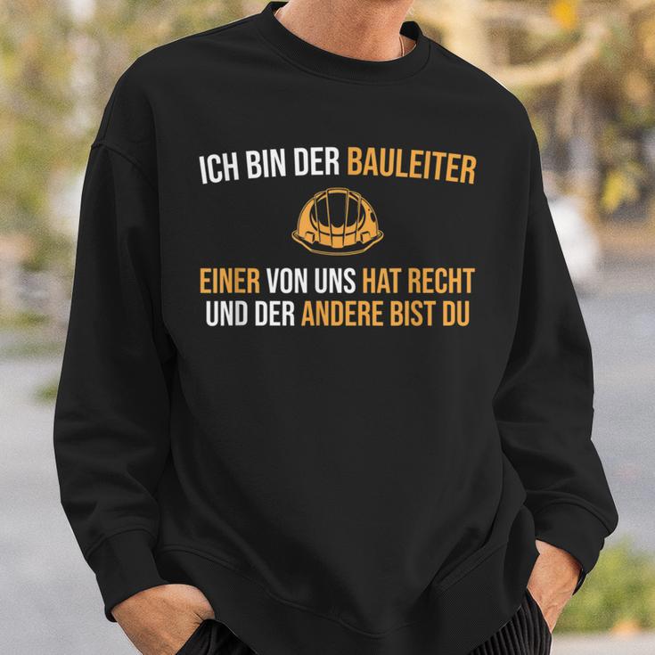 Construction Supervision Construction Site Helmet Construction Management Sweatshirt Geschenke für Ihn