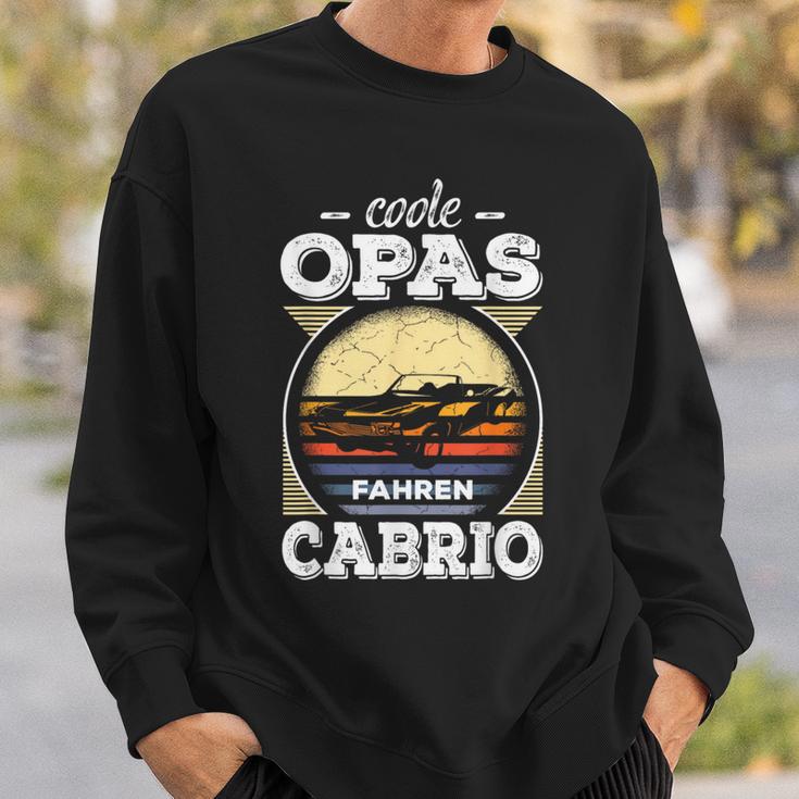 Cool Grandpa Driving Cabrio Cover Retro Carintage Pensioner Sweatshirt Geschenke für Ihn