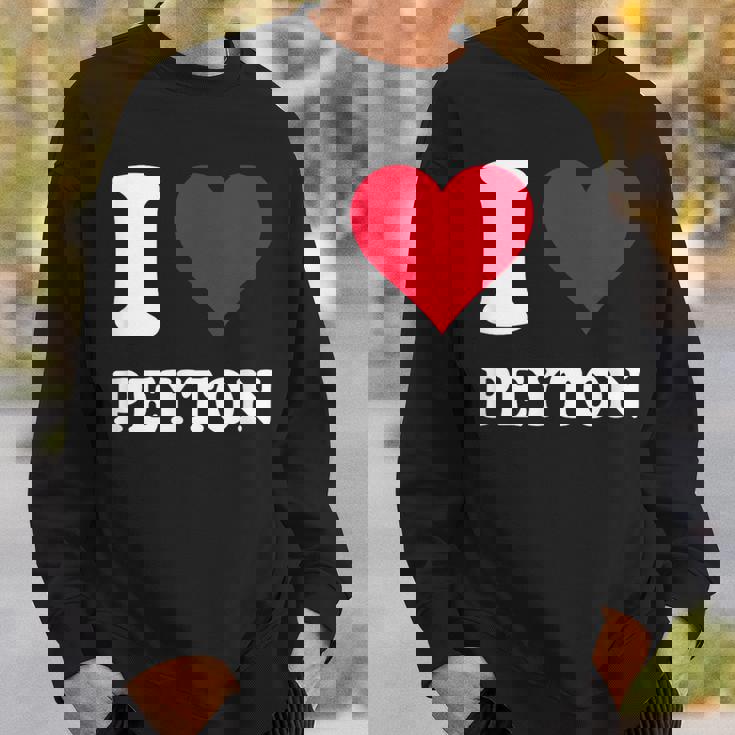 Cuore Rosso Amo Peyton Felpa Regalos para él