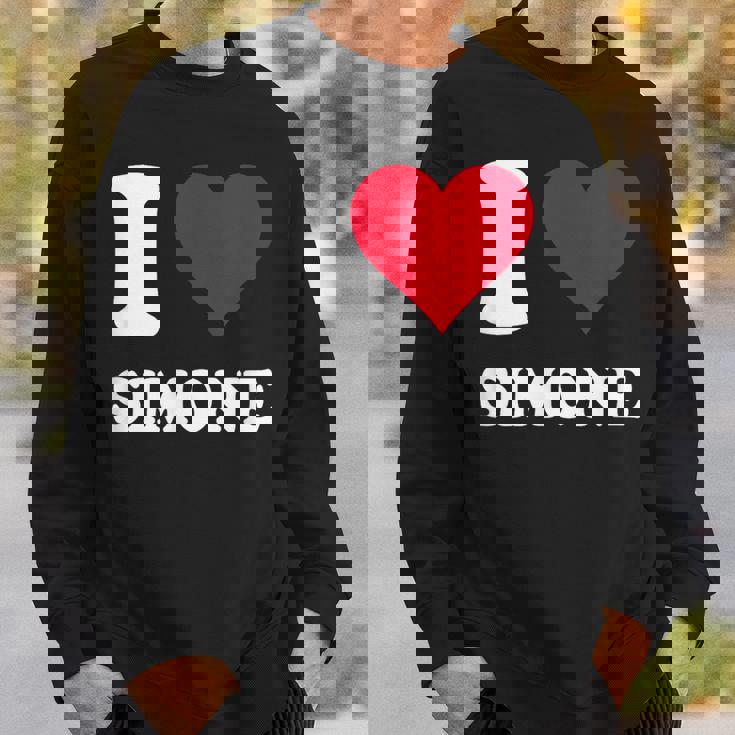 Cuore Rosso Amo Simone Felpa Regalos para él