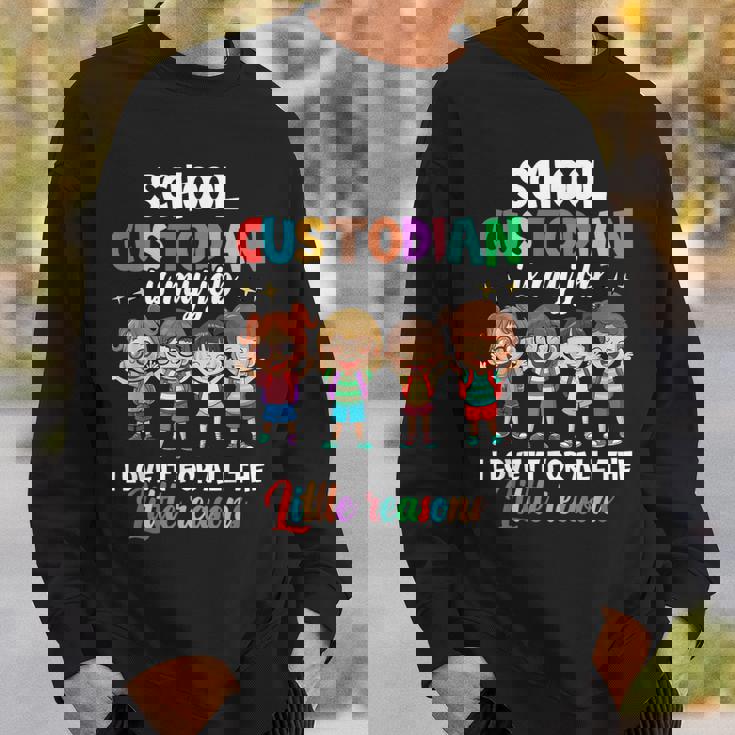 Custodian Appreciation Back To School Janitor Sweatshirt Gifts for Him