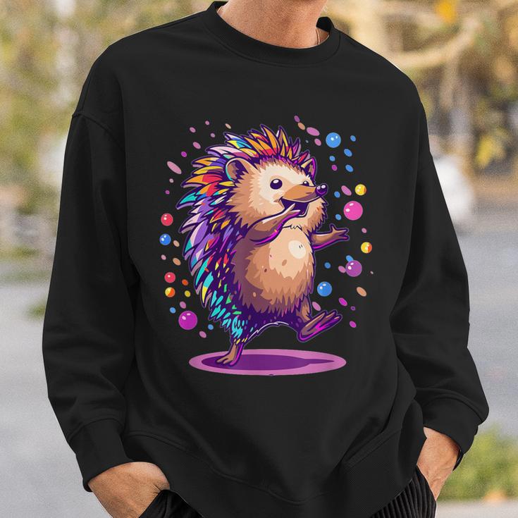 Cute Hedgehog Dancing Sweatshirt Geschenke für Ihn