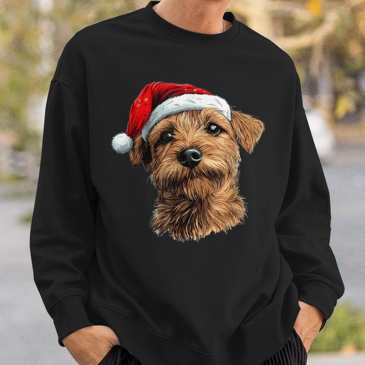 Cute Norfolk Terrier Christmas Print Sweatshirt Geschenke für Ihn