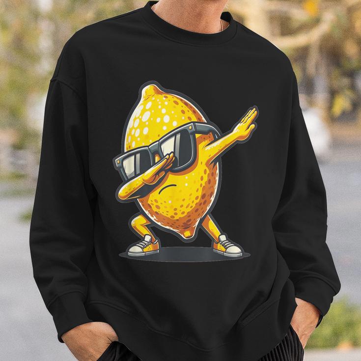 Dab Lemon Dancing Dabbing Lemon Fruit Sweatshirt Geschenke für Ihn