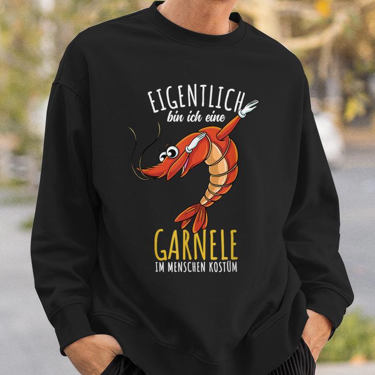 Dabbing Garnelen Kostüm Meerestier Garnele Sweatshirt Geschenke für Ihn