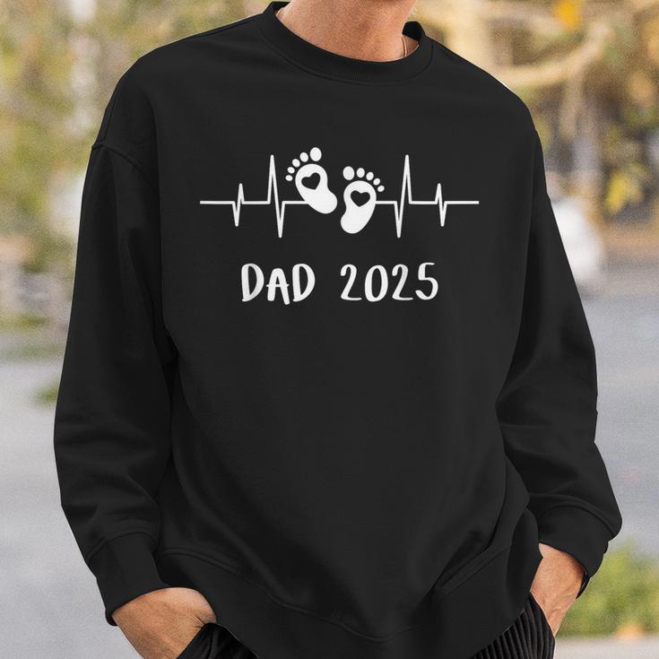 Dad 2025 Papa Herzschlag Das Daddyatertag Sweatshirt Geschenke für Ihn