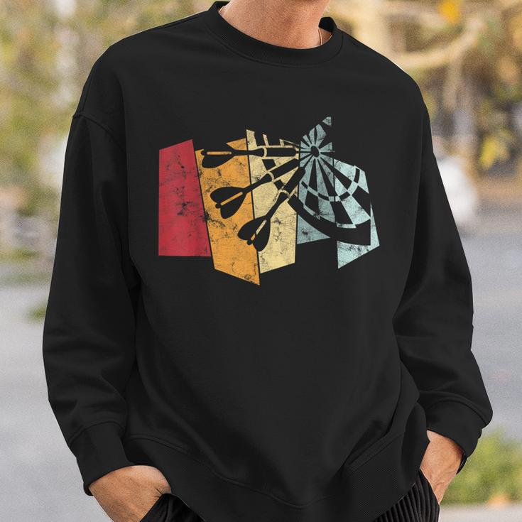 Dart Sport Retro Dartintage Bullseye Dart Sweatshirt Geschenke für Ihn