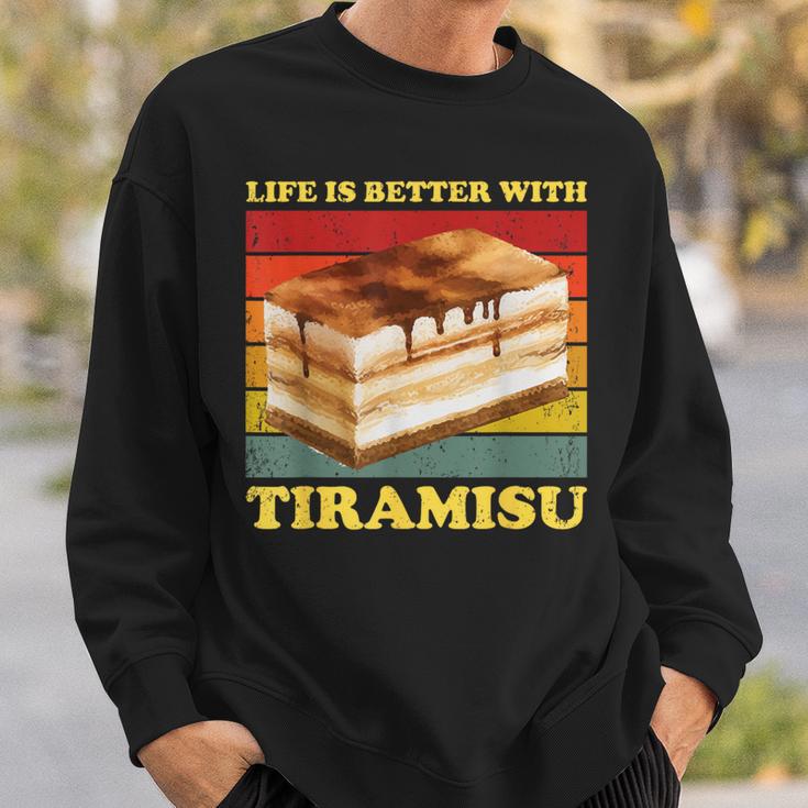 Das Leben Ist Besser Mit Tiramisu Tiramisu Sweatshirt Geschenke für Ihn