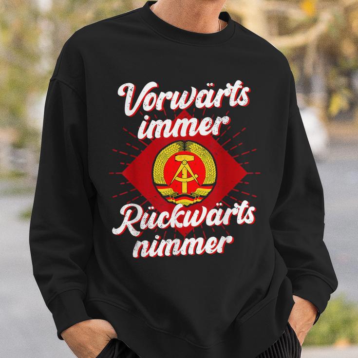 Ddr Orwärts Forward Immer Backward S Sweatshirt Geschenke für Ihn