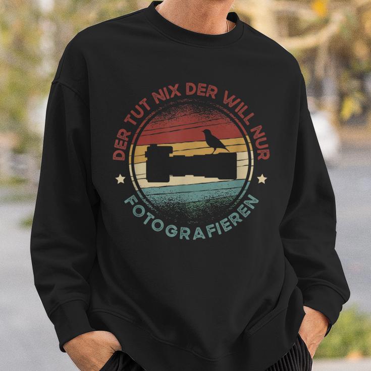 Der Tut Nix Der Will Nur Fotografieren Animal Photographerintage Sweatshirt Geschenke für Ihn