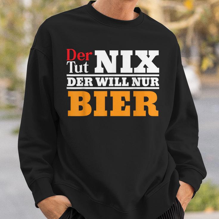 Der Will Nur Bier Biertrinker Sweatshirt Geschenke für Ihn