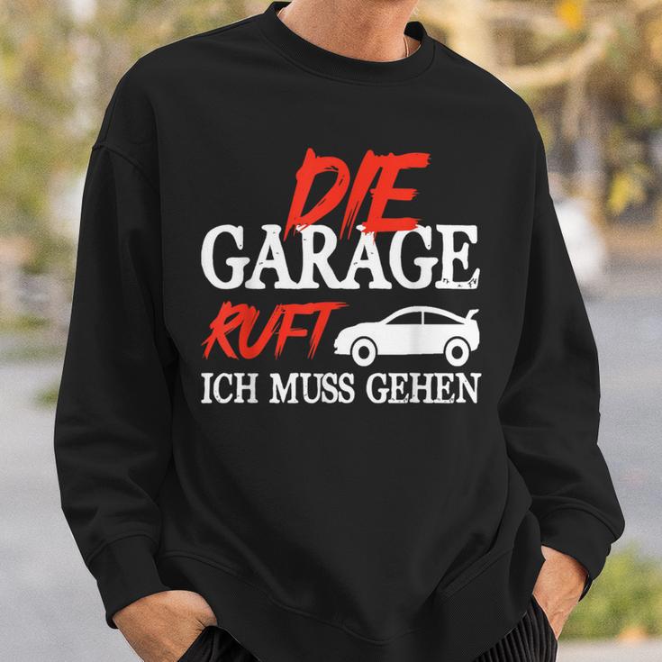 Die Garage Ruft Mechanik Kfz Humour Mechanic Sweatshirt Geschenke für Ihn