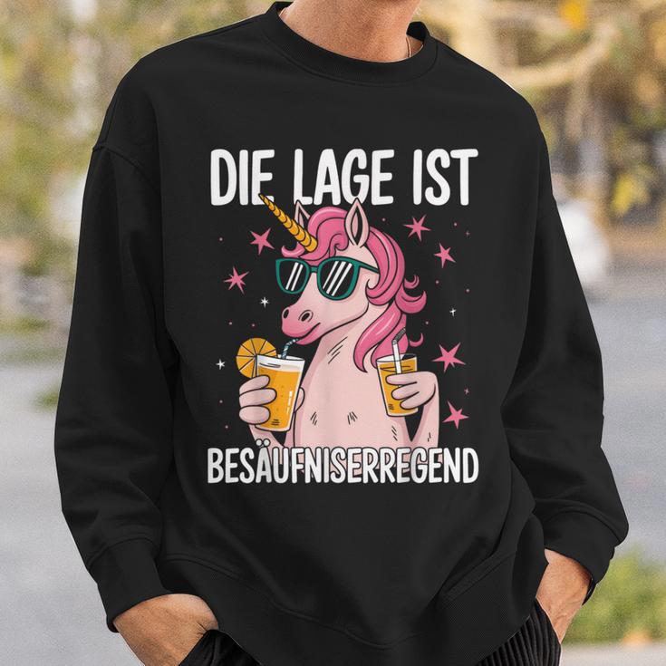 Die Lage Ist Besäufniserregend Saying Party Outfit Sweatshirt Geschenke für Ihn