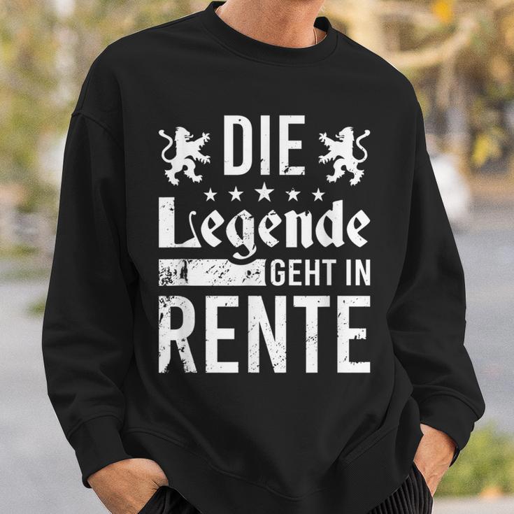 Die Legende Geht In Rentner The Legend Goes Sweatshirt Geschenke für Ihn