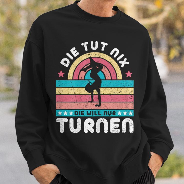 Die Tut Nix Die Will Nur Gymnastics Sweatshirt Geschenke für Ihn