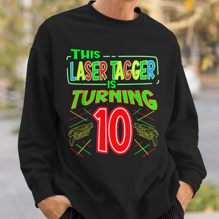 Dieser Lasertagger Wird 10 Jahre Alt Lasertagger Wird Sweatshirt Geschenke für Ihn