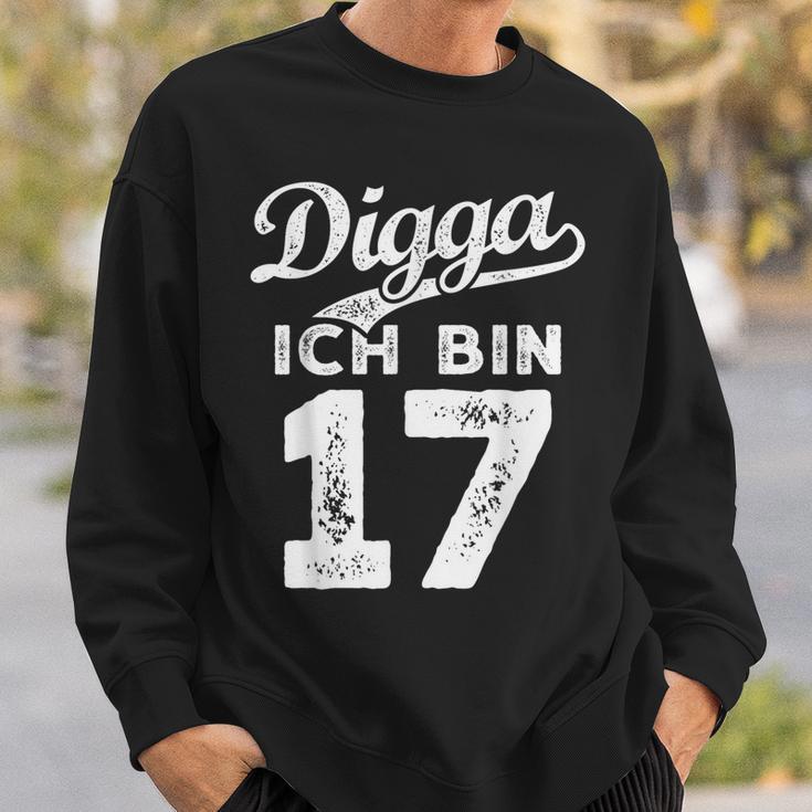 Digga Ich Bin 17 Jahre 17Th Birthday Sweatshirt Geschenke für Ihn