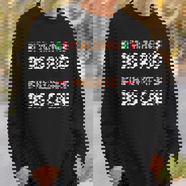 Dio Can Traduzione Italiano Inglese Felpa Regalos para él