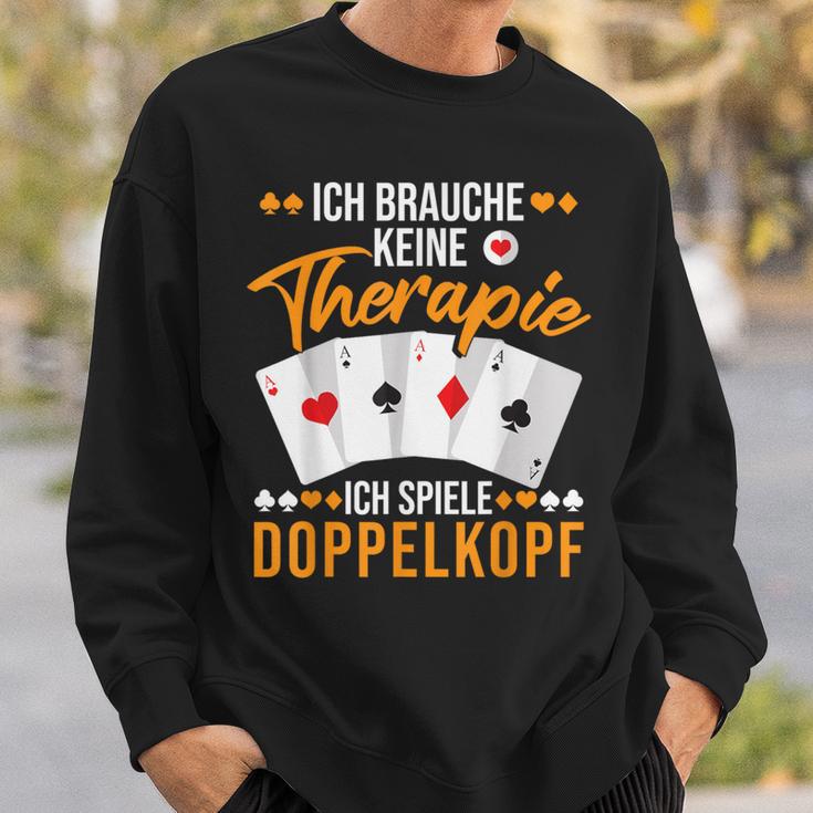 Doppelkopf Slogan Sweatshirt Geschenke für Ihn