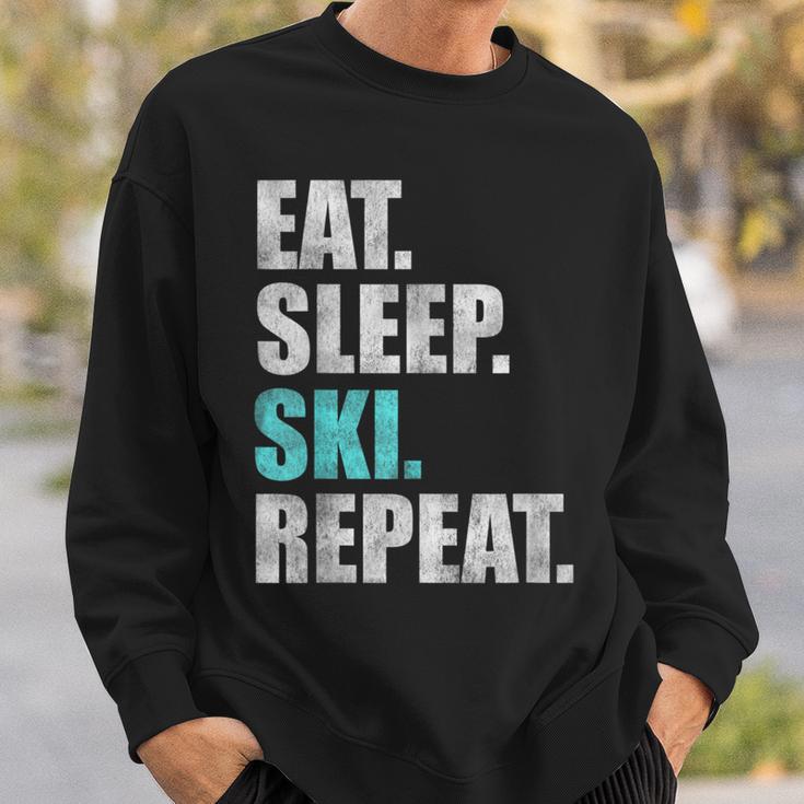 Eat Sleep Ski Repeat Sweatshirt Geschenke für Ihn