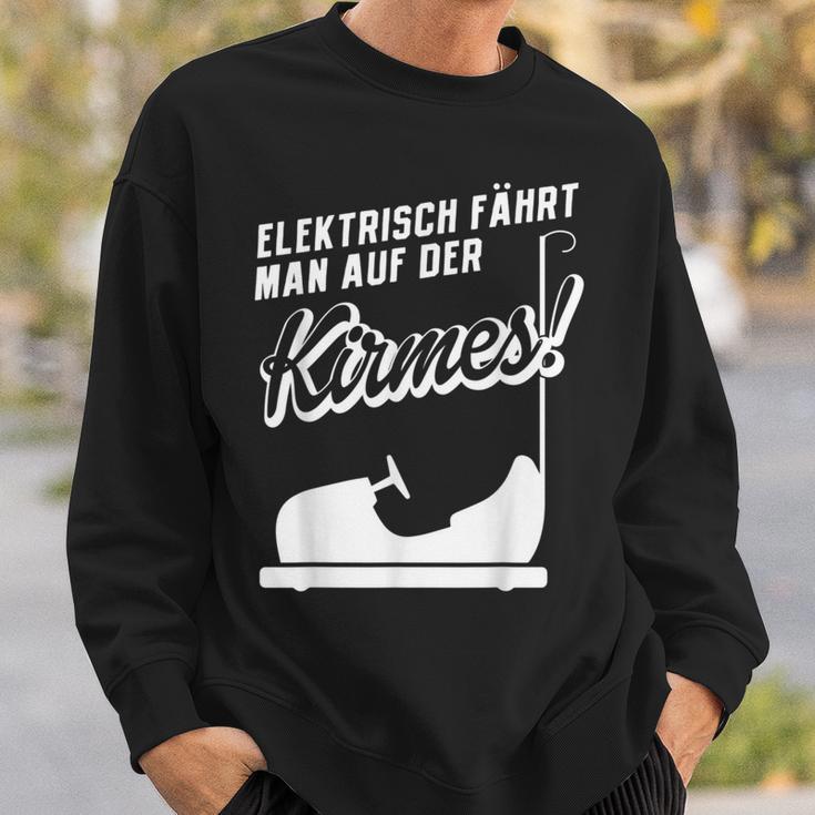 Elektrisch Fahrt Man Auf Der Kirmes Electric Car Sweatshirt Geschenke für Ihn