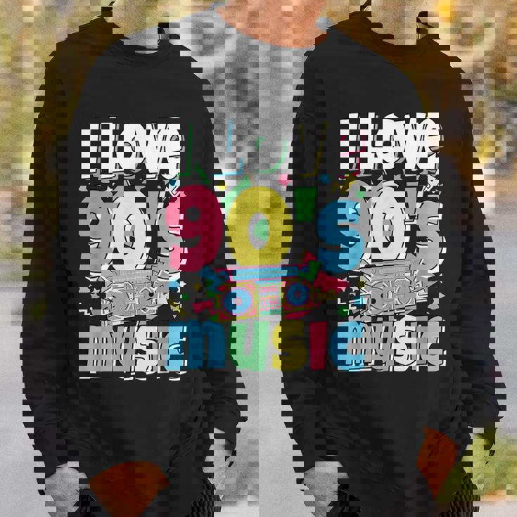 Me Encanta La Música De Los 90 Traje Retro Para Amantes De La Música De Los 90 Camisa de entrenamiento Regalos para él