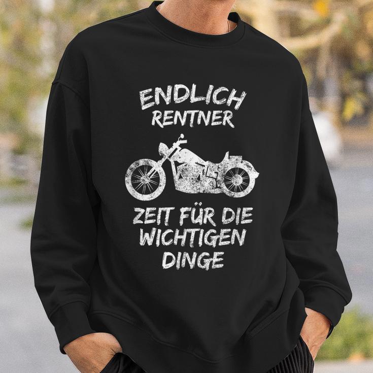 Endlich Rentner Motorcycle Sweatshirt Geschenke für Ihn