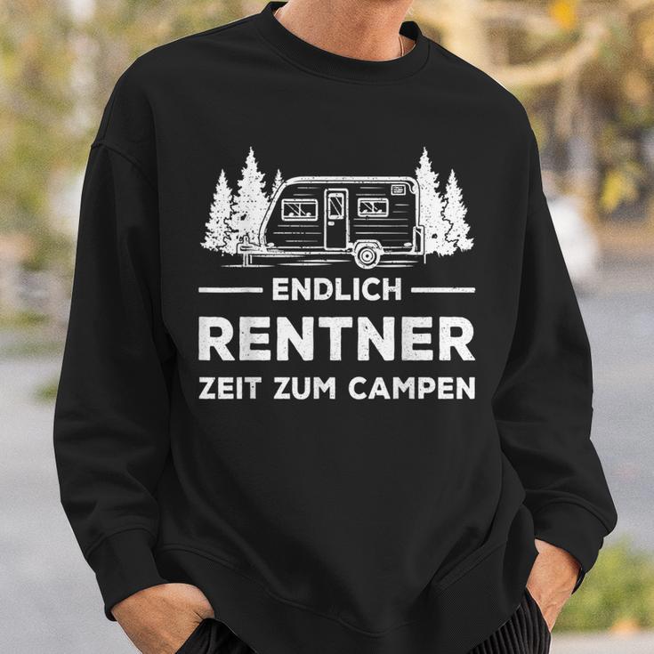 Endlich Rentner Zeit Zum CampingRetirement Camping Sweatshirt Geschenke für Ihn