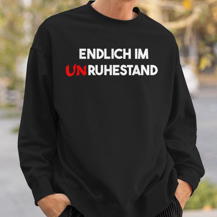 Endlich Im Unruhestand Senior Retiree Sweatshirt Geschenke für Ihn