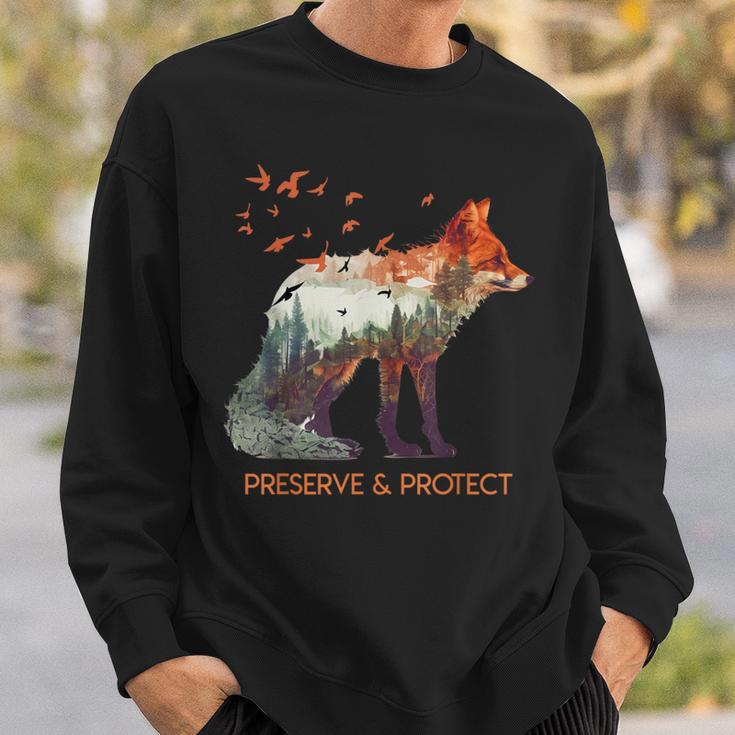 Environmental Protection Species Protection Rettet Die Erde Animal Protection Sweatshirt Geschenke für Ihn