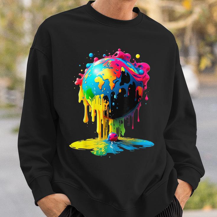 Erdkugel Nachhaltig Globus Sweatshirt Geschenke für Ihn