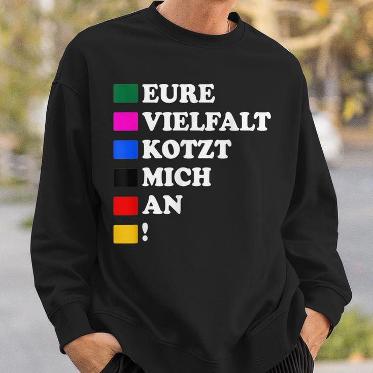 Eureielfalt Kotzt Mich An Sweatshirt Geschenke für Ihn