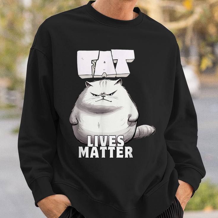 Fat Lives Matter Lustig Mollig Sweatshirt Geschenke für Ihn