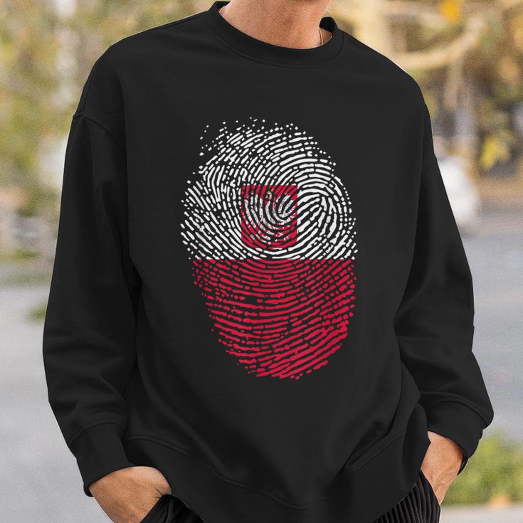 Fingerprint Children's Poland Sweatshirt Geschenke für Ihn