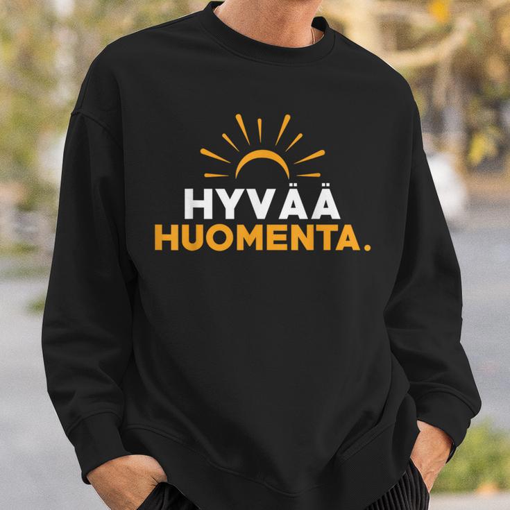 Finnland Finnisch Spruch Guten Morgen Finnish Sweatshirt Geschenke für Ihn