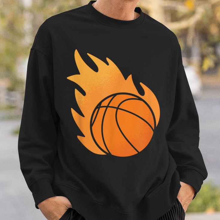 Fire Basketball Sweatshirt Geschenke für Ihn