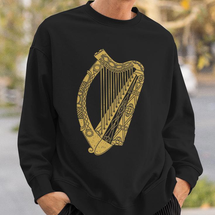 Flag Of Ireland Harp Flag Irish Harp Symbol Sweatshirt Geschenke für Ihn